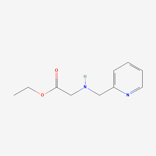 Ethyl N-(pyridin-2-ylmethyl)glycinate (CAS: 62402-24-8) - Chemical Structure and Molecular Formula 