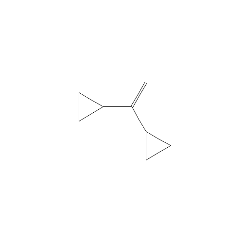 ethylene, 1,1-dicyclopropyl- (CAS: 822-93-5) - Chemical Structure and Molecular Formula 