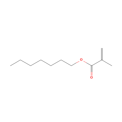 Heptyl methacrylate (CAS: 5459-37-0) - Chemical Structure and Molecular Formula 