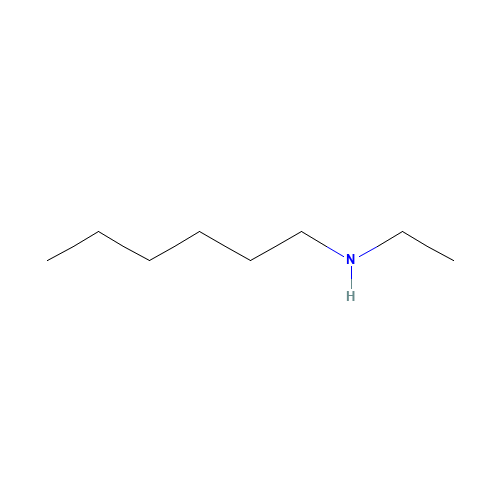 Hexylamine, N-ethyl- (CAS: 20352-67-4) - Chemical Structure and Molecular Formula 
