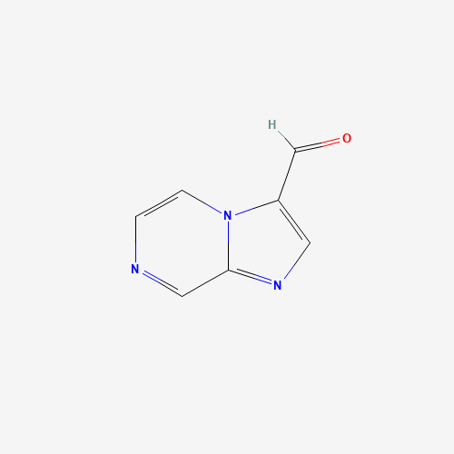 Imidazo[1,2-a]pyrazine-3-carbaldehyde (CAS: 106012-58-2) - Chemical Structure and Molecular Formula 