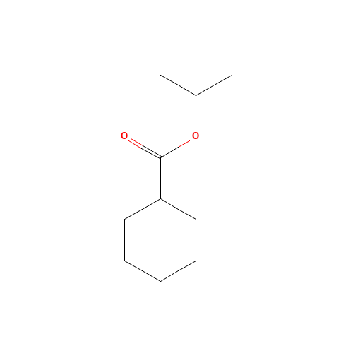 Isopropyl Cyclohexanecarboxylate (CAS: 6553-80-6) - Chemical Structure and Molecular Formula 