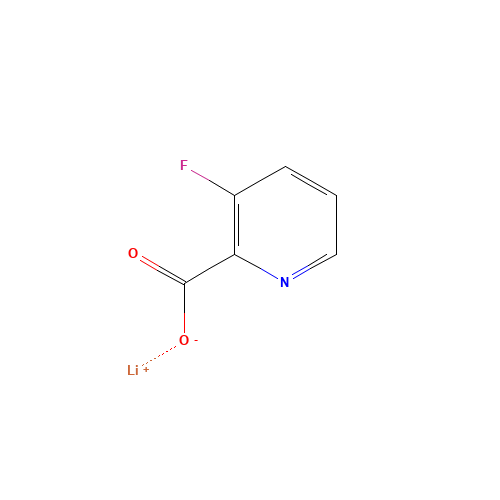 Lithium 3-fluoropyridine-2-carboxylate (CAS: 603310-20-9) - Chemical Structure and Molecular Formula 
