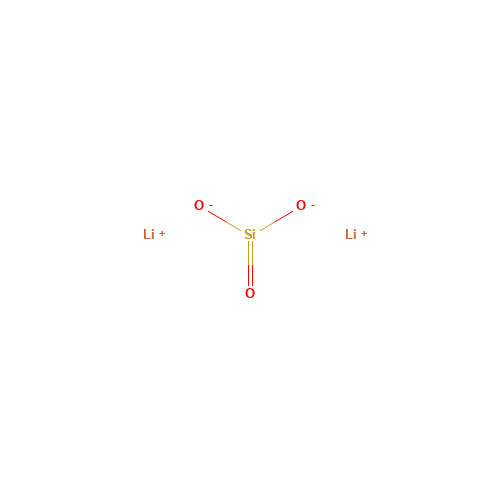 lithium silicate (CAS: 10102-24-6) - Chemical Structure and Molecular Formula 