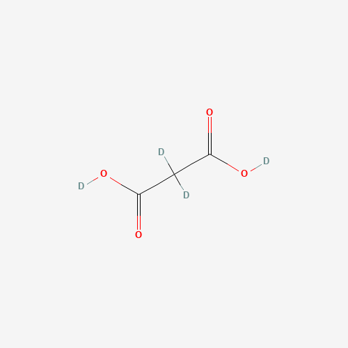 MALONIC-D2 ACID-D2 (CAS: 813-56-9) - Chemical Structure and Molecular Formula 