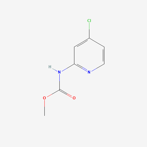 Methyl (4-chloro-2-pyridinyl)carbamate (CAS: 889676-38-4) - Chemical Structure and Molecular Formula 