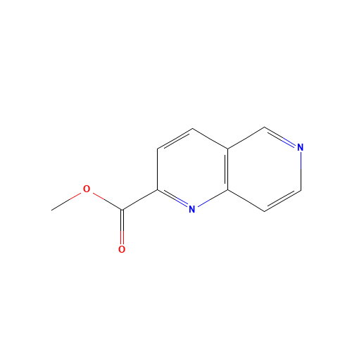 Methyl 1,6-naphthyridine-2-carboxylate (CAS: 338760-63-7) - Chemical Structure and Molecular Formula 