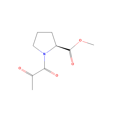 Methyl 1-pyruvoyl-L-prolinate (CAS: 52060-75-0) - Chemical Structure and Molecular Formula 