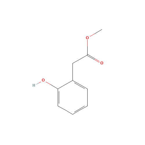 Methyl 2-hydroxyphenylacetate (CAS: 22446-37-3) - Chemical Structure and Molecular Formula 