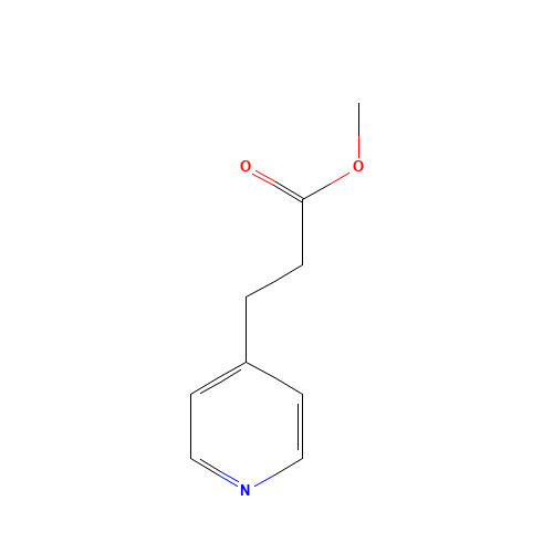 Methyl 3-(4-pyridinyl)propanoate (CAS: 90610-07-4) - Chemical Structure and Molecular Formula 