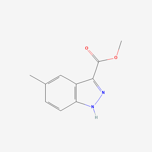 Methyl 5-methyl-1H-indazole-3-carboxylate (CAS: 51941-85-6) - Chemical Structure and Molecular Formula 
