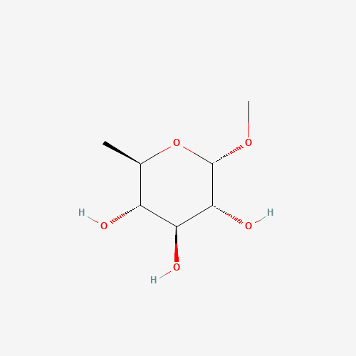 Methyl 6-deoxy-a-D-glycero-hexopyranoside (CAS: 5155-43-1) - Chemical Structure and Molecular Formula 