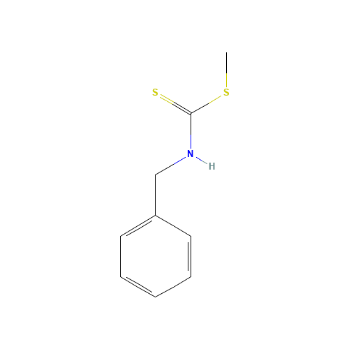 Methyl benzylcarbamodithioate (CAS: 6392-77-4) - Chemical Structure and Molecular Formula 
