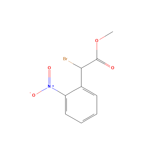 Methyl bromo(2-nitrophenyl)acetate (CAS: 42794-41-2) - Chemical Structure and Molecular Formula 