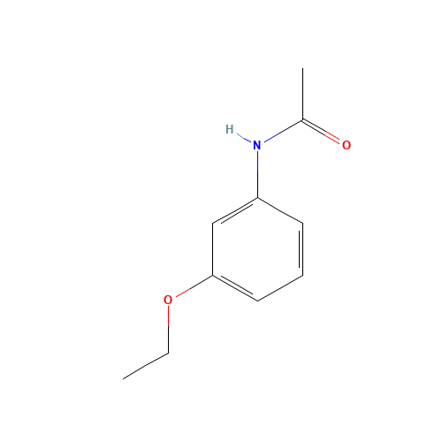 N-(3-ethoxyphenyl)acetamide (CAS: 591-33-3) - Chemical Structure and Molecular Formula 