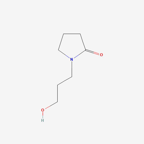N-(3-Hydroxypropyl)-2-pyrrolidone (CAS: 62012-15-1) - Chemical Structure and Molecular Formula 
