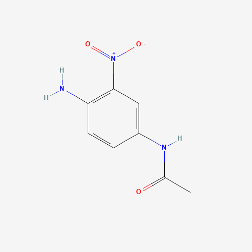 N-(4-amino-3-nitrophenyl)acetamide (CAS: 6086-29-9) - Chemical Structure and Molecular Formula 