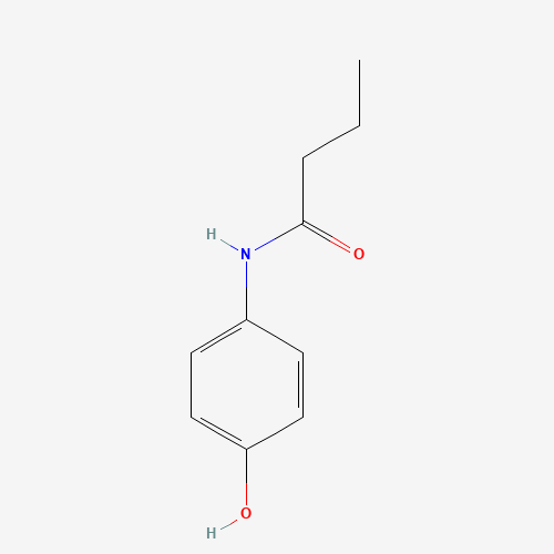 N-(4-Hydroxyphenyl)butanamide (CAS: 101-91-7) - Chemical Structure and Molecular Formula 