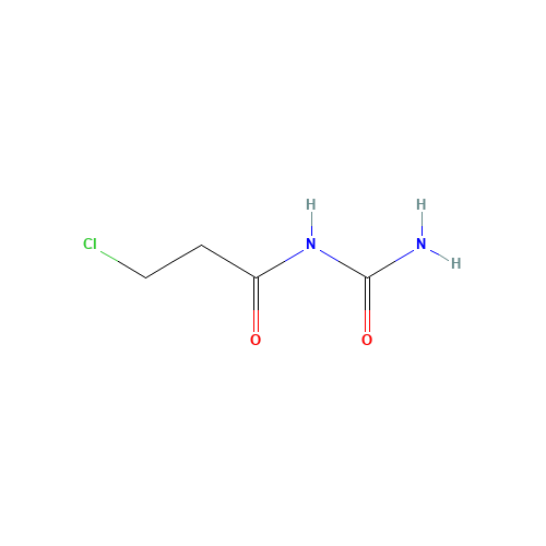 N-(aminocarbonyl)-3-chloropropanamide (CAS: 5544-35-4) - Chemical Structure and Molecular Formula 