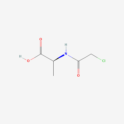N-(Chloroacetyl)alanine (CAS: 691-80-5) - Chemical Structure and Molecular Formula 