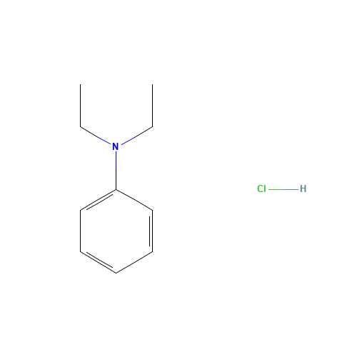 n,n-diethylanilinium chloride (CAS: 5882-45-1) - Chemical Structure and Molecular Formula 