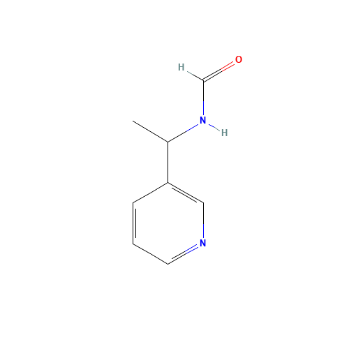 N-[1-(3-Pyridinyl)ethyl]formamid (CAS: 21131-85-1) - Chemical Structure and Molecular Formula 