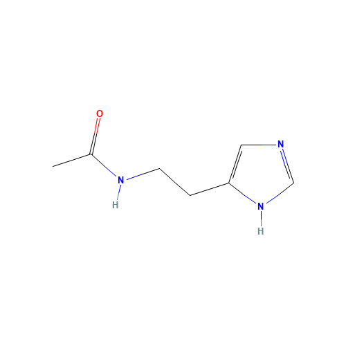 N-[2-(1H-Imidazol-4-yl)ethyl]acetamide (CAS: 673-49-4) - Chemical Structure and Molecular Formula 