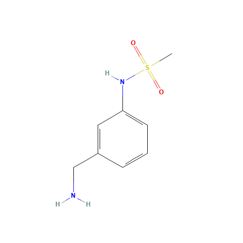 N-[3-(Aminomethyl)phenyl]methanesulfonamide (CAS: 114100-09-3) - Chemical Structure and Molecular Formula 
