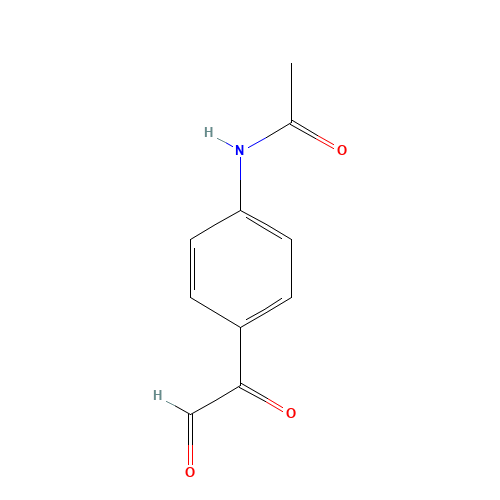 N-[4-(Oxoacetyl)phenyl]acetamide (CAS: 67014-06-6) - Chemical Structure and Molecular Formula 