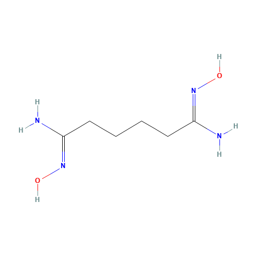 N'1,N'6-Dihydroxyhexanediimidamide (CAS: 15347-78-1) - Chemical Structure and Molecular Formula 