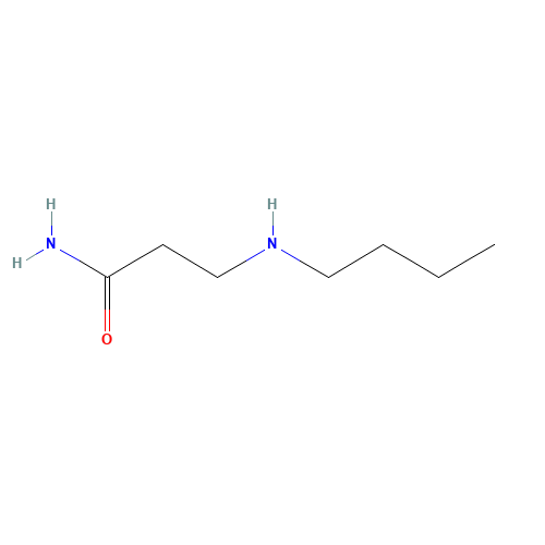 N3-Butyl-b-alaninamide (CAS: 3813-26-1) - Chemical Structure and Molecular Formula 