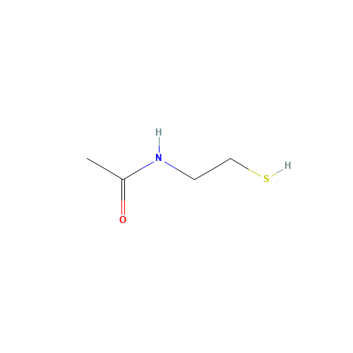 N-acetyl cysteamine (CAS: 1190-73-4) - Chemical Structure and Molecular Formula 