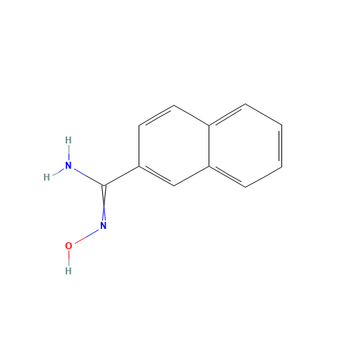 Naphthalene-2-acetamide oxime (CAS: 64893-54-5) - Chemical Structure and Molecular Formula 