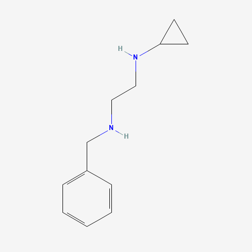 N-Benzyl-N'-cyclopropyl-1,2-ethanediamine (CAS: 736908-55-7) - Chemical Structure and Molecular Formula 