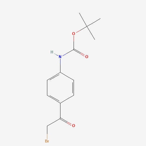 N-Boc-4-(2-Bromo-acetyl)-aniline (CAS: 885269-70-5) - Chemical Structure and Molecular Formula 