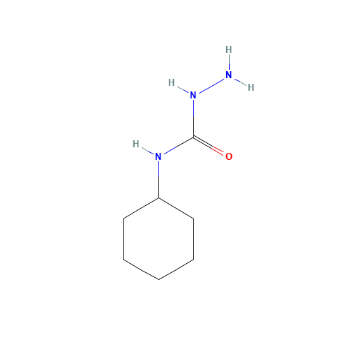 N-cyclohexylhydrazinecarboxamide (CAS: 52662-76-7) - Chemical Structure and Molecular Formula 
