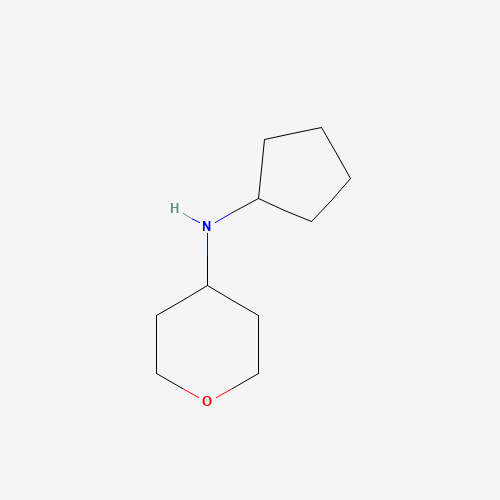 N-cyclopentyltetrahydro-2H-pyran-4-amine (CAS: 859521-03-2) - Chemical Structure and Molecular Formula 
