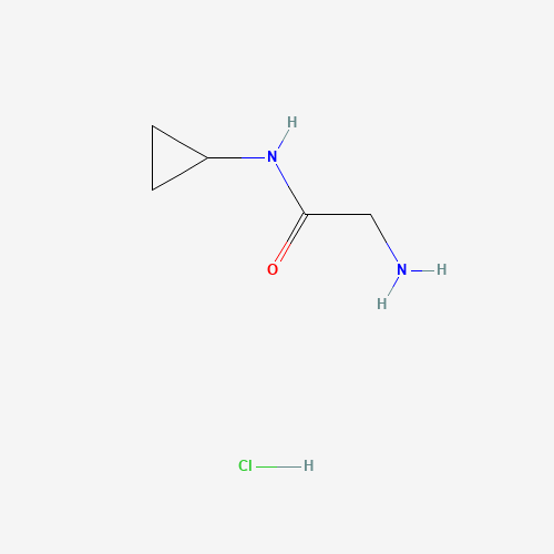 N-Cyclopropylglycinamide hydrochloride (CAS: 670253-51-7) - Chemical Structure and Molecular Formula 