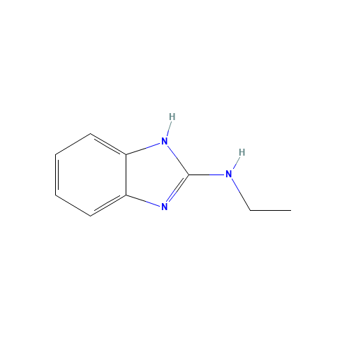 N-Ethyl-1H-benzimidazol-2-amine (CAS: 21578-59-6) - Chemical Structure and Molecular Formula 