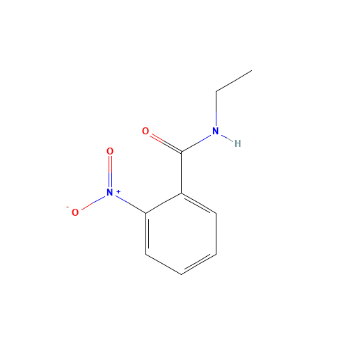 N-ethyl-2-nitrobenzamide (CAS: 945-23-3) - Chemical Structure and Molecular Formula 
