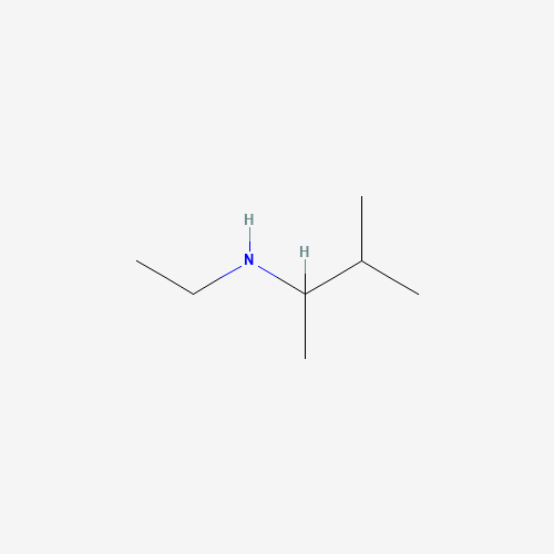 n-ethyl-3-methylbutan-2-amine (CAS: 2738-06-9) - Chemical Structure and Molecular Formula 