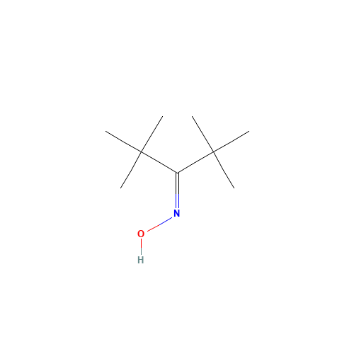N-Hydroxy-2,2,4,4-tetramethyl-3-pentanimine (CAS: 7754-22-5) - Chemical Structure and Molecular Formula 