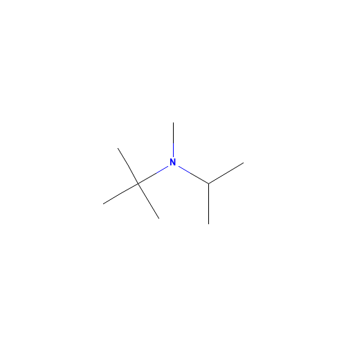 N-Isopropyl-N,2-dimethyl-2-propanamine (CAS: 85523-00-8) - Chemical Structure and Molecular Formula 