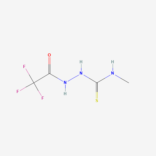 N-Methyl-2-(trifluoroacetyl)hydrazinecarbothioamide (CAS: 25366-21-6) - Chemical Structure and Molecular Formula 