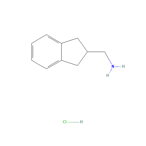 N-Methyl-2-indanamine hydrochloride (CAS: 178955-07-2) - Chemical Structure and Molecular Formula 