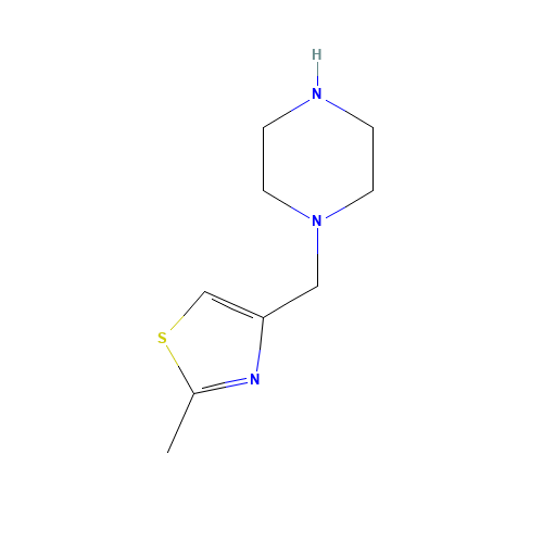 piperazine, 1-[(2-methyl-4-thiazolyl)methyl]- (CAS: 880361-73-9) - Related Chemical Product
