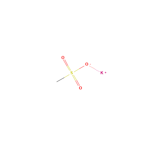 Potassium Methanesulfonate (CAS: 2386-56-3) - Chemical Structure and Molecular Formula 