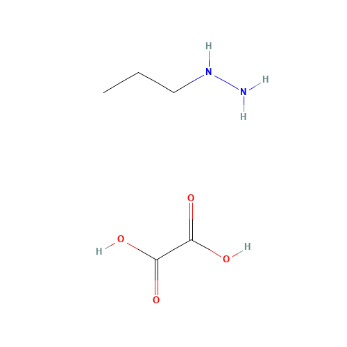 Propylhydrazine ethanedioate (CAS: 6340-91-6) - Chemical Structure and Molecular Formula 
