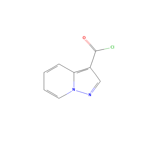 Pyrazolo[1,5-a]pyridine-3-carbonyl chloride (CAS: 78933-24-1) - Chemical Structure and Molecular Formula 