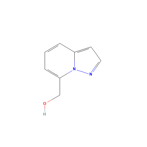 Pyrazolo[1,5-a]pyridine-7-methanol (CAS: 885275-64-9) - Chemical Structure and Molecular Formula 